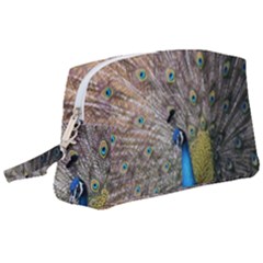 Peacock Bird Animal Peafowl Wristlet Pouch Bag (large) by Perong