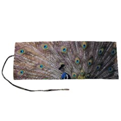 Peacock Bird Animal Peafowl Roll Up Canvas Pencil Holder (s) by Perong