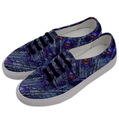 Peacock Bird Feathers Coloured Plumage Men s Classic Low Top Sneakers by Perong