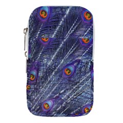 Peacock Bird Feathers Coloured Plumage Waist Pouch (small) by Perong