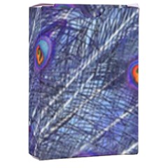 Peacock Bird Feathers Coloured Plumage Playing Cards Single Design (rectangle) With Custom Box by Perong