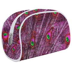 Peacock Feathers Coloured Plumage Pink Red Make Up Case (medium) by Perong