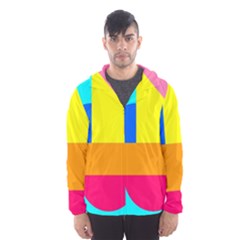 Pattern Design Decoration Men s Hooded Windbreaker