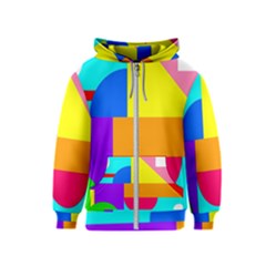 Pattern Design Decoration Kids  Zipper Hoodie