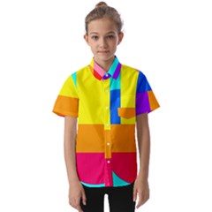 Pattern Design Decoration Kids  Short Sleeve Shirt by Perong