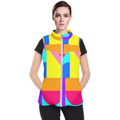 Pattern Design Decoration Women s Puffer Vest