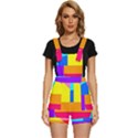 Pattern Design Decoration Short Overalls View1