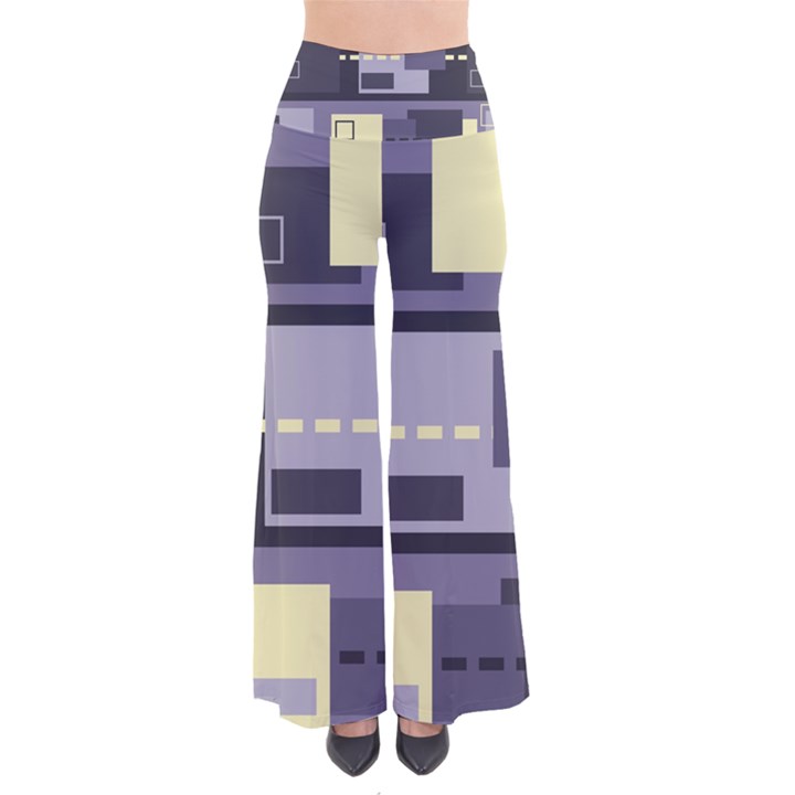 Pattern Design Abstract Lilac So Vintage Palazzo Pants