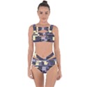 Pattern Design Abstract Lilac Bandaged Up Bikini Set  View1