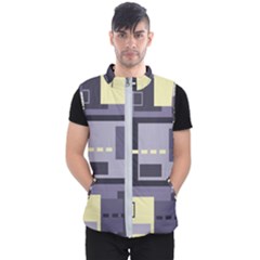 Pattern Design Abstract Lilac Men s Puffer Vest