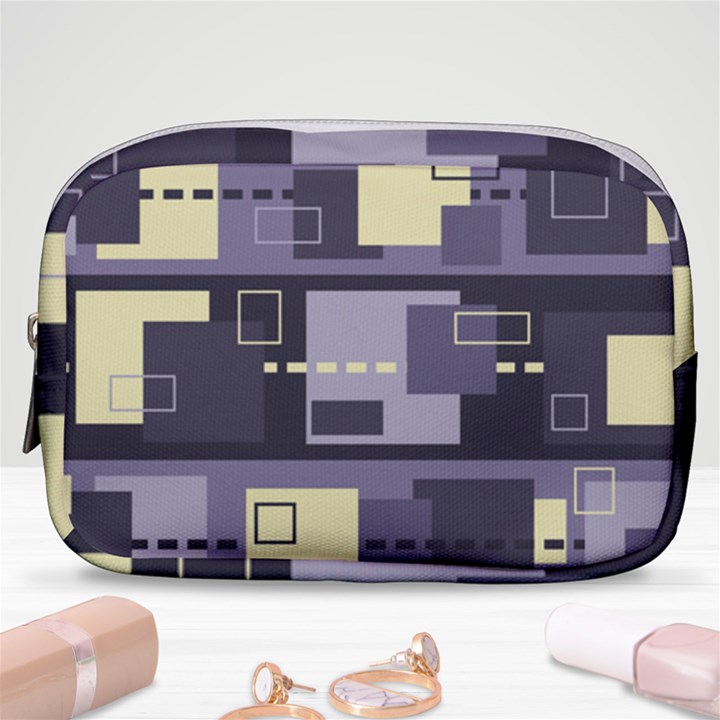 Pattern Design Abstract Lilac Make Up Pouch (Small)