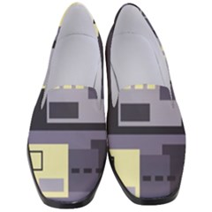 Pattern Design Abstract Lilac Women s Classic Loafer Heels by Perong