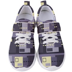 Pattern Design Abstract Lilac Women s Velcro Strap Shoes by Perong