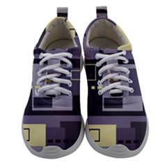 Pattern Design Abstract Lilac Women Athletic Shoes by Perong