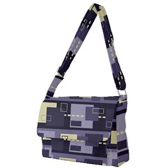 Pattern Design Abstract Lilac Full Print Messenger Bag (l) by Perong