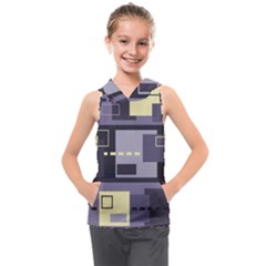 Pattern Design Abstract Lilac Kids  Sleeveless Hoodie by Perong