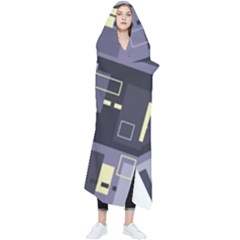 Pattern Design Abstract Lilac Wearable Blanket by Perong