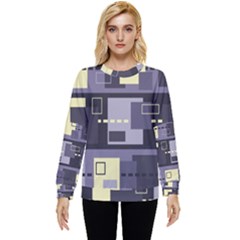 Pattern Design Abstract Lilac Hidden Pocket Sweatshirt