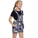 Pattern Design Abstract Lilac Kids  Short Overalls View3