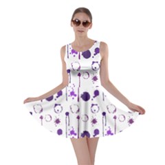 Liquid Splash Pattern Stroke Drip Skater Dress by Perong