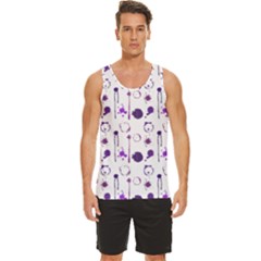 Liquid Splash Pattern Stroke Drip Men s Wide Collar Tank Top