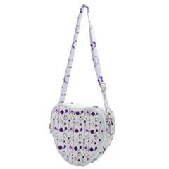 Liquid Splash Pattern Stroke Drip Heart Shoulder Bag by Perong