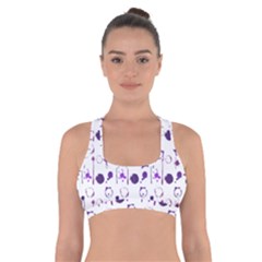 Liquid Splash Pattern Stroke Drip Cross Back Sports Bra by Perong