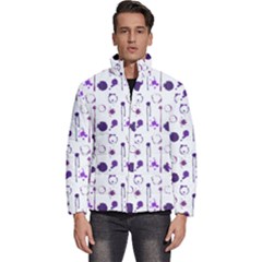 Liquid Splash Pattern Stroke Drip Men s Puffer Bubble Jacket Coat by Perong