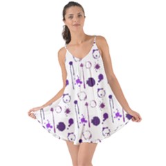 Liquid Splash Pattern Stroke Drip Love The Sun Cover Up by Perong