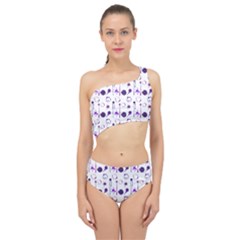 Liquid Splash Pattern Stroke Drip Spliced Up Two Piece Swimsuit by Perong