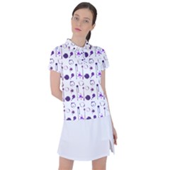 Liquid Splash Pattern Stroke Drip Women s Polo T-shirt