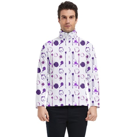 Liquid Splash Pattern Stroke Drip Men s Bomber Jacket by Perong