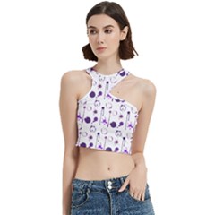 Liquid Splash Pattern Stroke Drip Cut Out Top