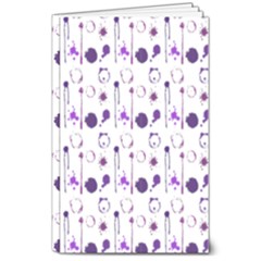 Liquid Splash Pattern Stroke Drip 8  X 10  Softcover Notebook