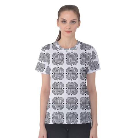 Abstract Pattern Texture Background Art Women s Cotton T-shirt by Perong