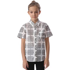 Abstract Pattern Texture Background Art Kids  Short Sleeve Shirt by Perong