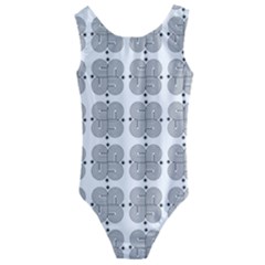 Abstract Pattern Texture Background Art Kids  Cut-out Back One Piece Swimsuit