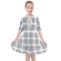 Abstract Pattern Texture Background Art Kids  All Frills Chiffon Dress