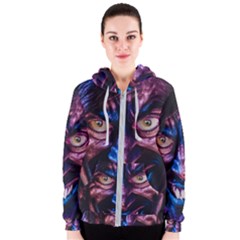 Shadow Madness (ai) Women s Zipper Hoodie by dflcprintsclothing