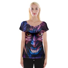 Shadow Madness (ai) Cap Sleeve Top by dflcprintsclothing