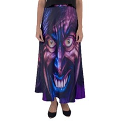 Shadow Madness (ai) Flared Maxi Skirt by dflcprintsclothing