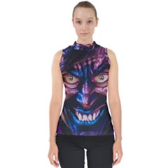 Shadow Madness (ai) Mock Neck Shell Top by dflcprintsclothing