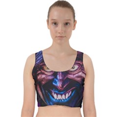 Shadow Madness (ai) Velvet Racer Back Crop Top by dflcprintsclothing