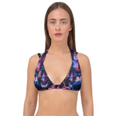 Shadow Madness (ai) Double Strap Halter Bikini Top by dflcprintsclothing