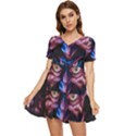 Shadow Madness (AI) Tiered Short Sleeve Babydoll Dress View1