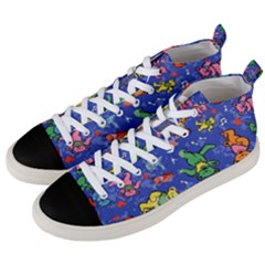 Grateful Dead Bears Men s Mid-top Canvas Sneakers