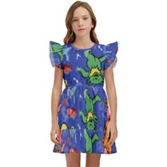 Grateful Dead Bears Kids  Winged Sleeve Dress