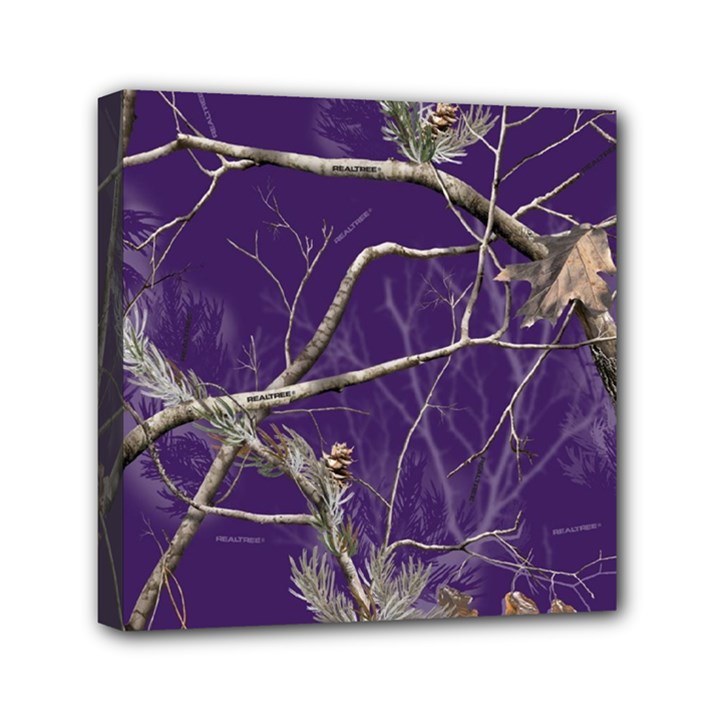 Realtree Camo Purple Pink Realtree Camo Mini Canvas 6  x 6  (Stretched)