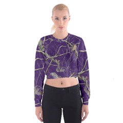 Realtree Camo Purple Pink Realtree Camo Cropped Sweatshirt