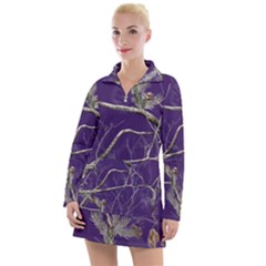 Realtree Camo Purple Pink Realtree Camo Women s Long Sleeve Casual Dress by Perong